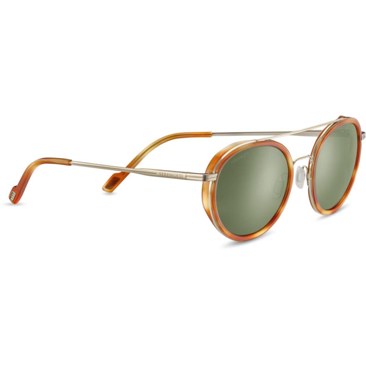 GEARY, Orange Turtoise Acetate with Light Gold Metal-Mineral Polarized 555nm Cat 3 to 3, hi-res image number null